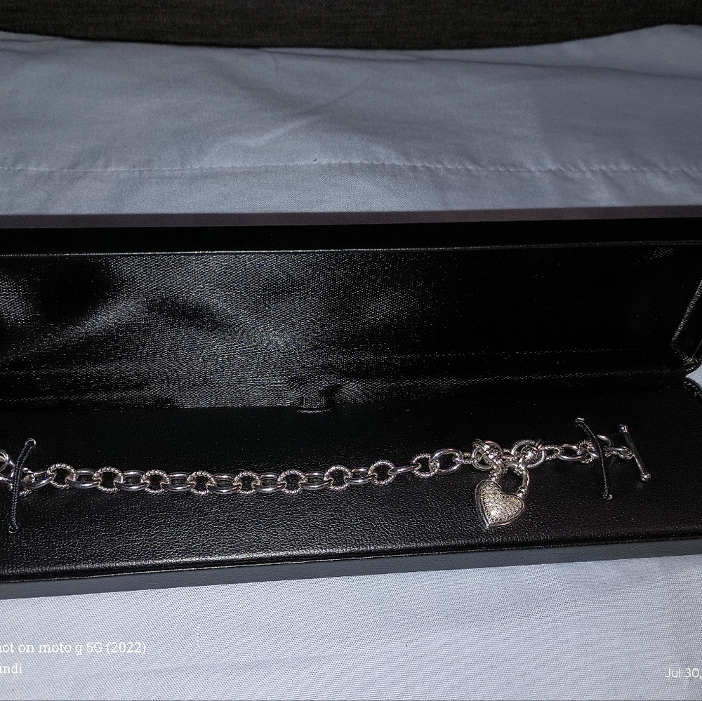 925 Silver Heart Bracelet